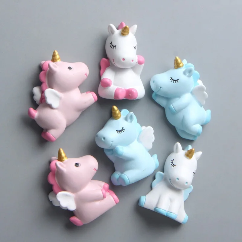 Единорог магнит на холодильник Смола 3D милая лошадь холодильники Магнит Сувенир