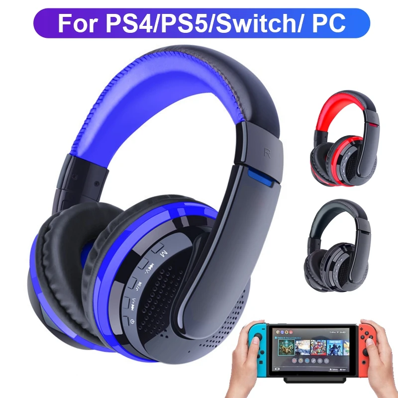 Беспроводные Bluetooth наушники с передатчиком для ПК Nintendo Switch PS4 PS5 игровой стерео