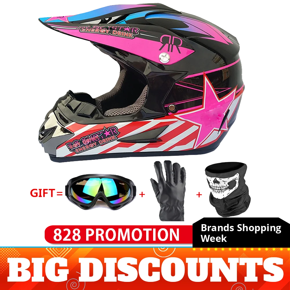 Полнолицевой мотоциклетный шлем Casco Moto внедорожный ATV Байк горные MTB DH Capacete Мото