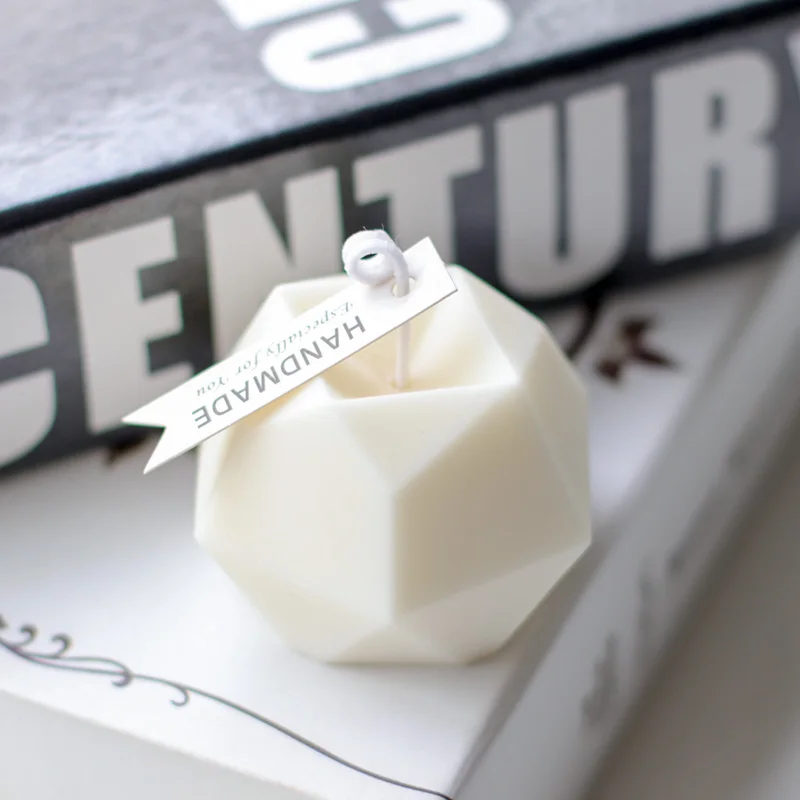 Восьмисторонняя прессформа для свечей с алмазным кубиком креативная