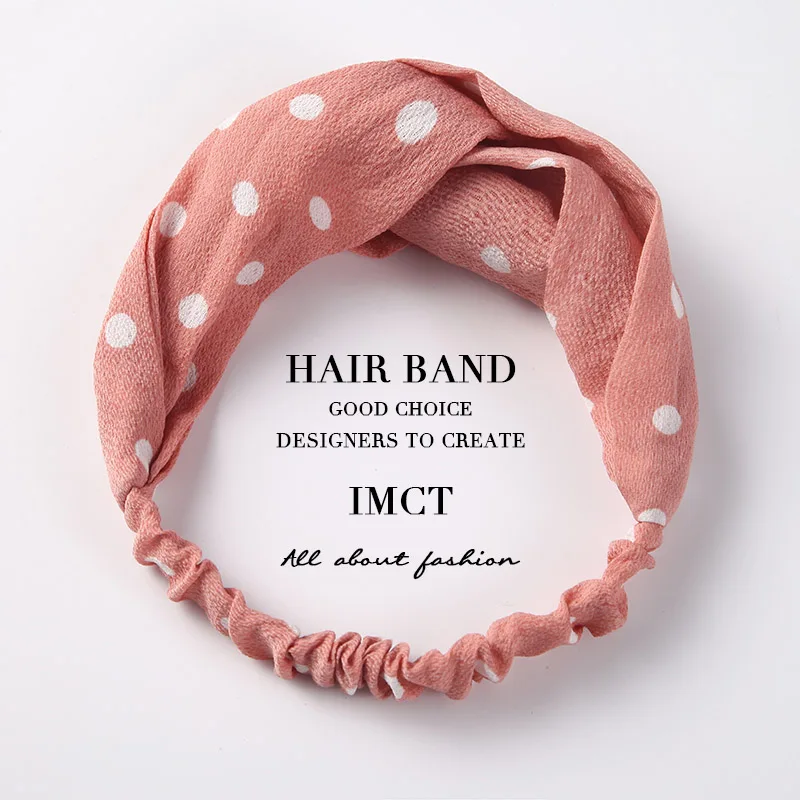 

2019 New Hair Accessories Women Headband Fashion Korean Cross Knot Elastic Hair Bands Soft Solid Girls Hairband Free shipping