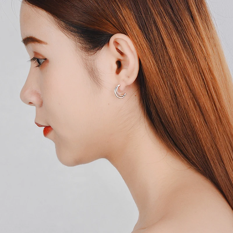 Женские серьги кольца MEETSOFT из стерлингового серебра 925 пробы модные ювелирные