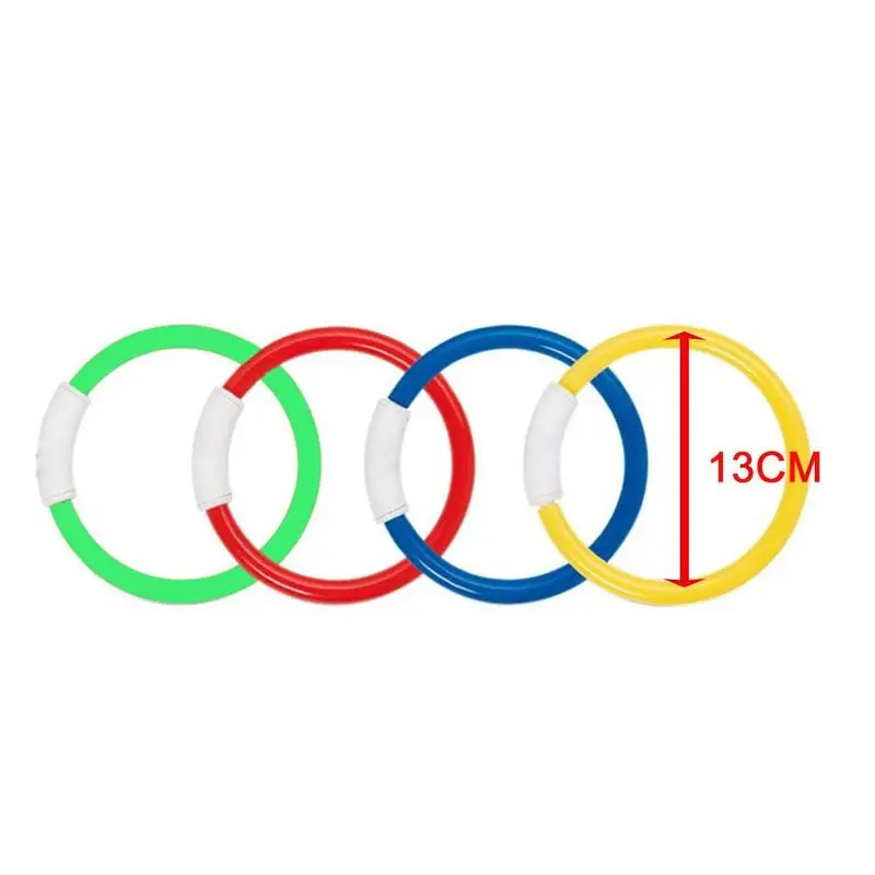 

4Pcs/set Swimming diving ring Swimming pool swimming ring diving supplies Z7S0
