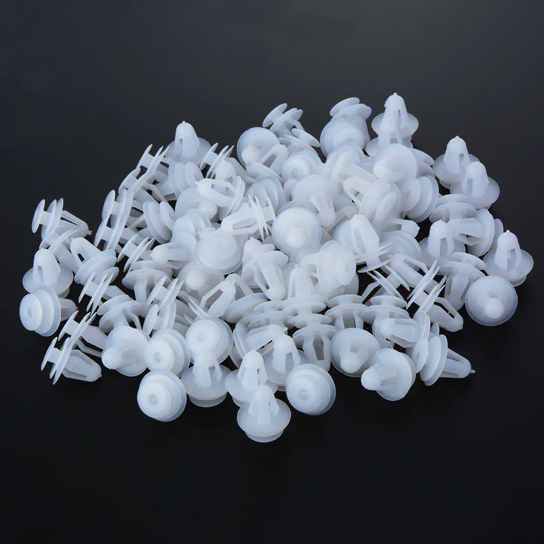 

White Bumper clips 100Pcs Fender Trunk Push Pin Accessories Auto Hole Screw
