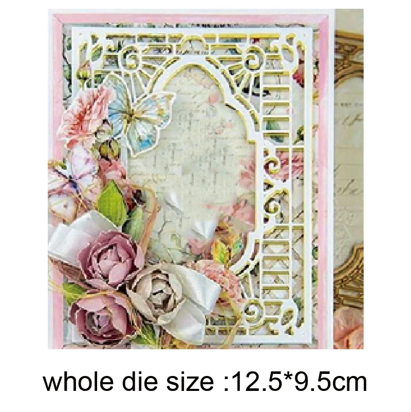 Металлические Вырубные штампы полый каркас фоновая вырезанная форма украшение