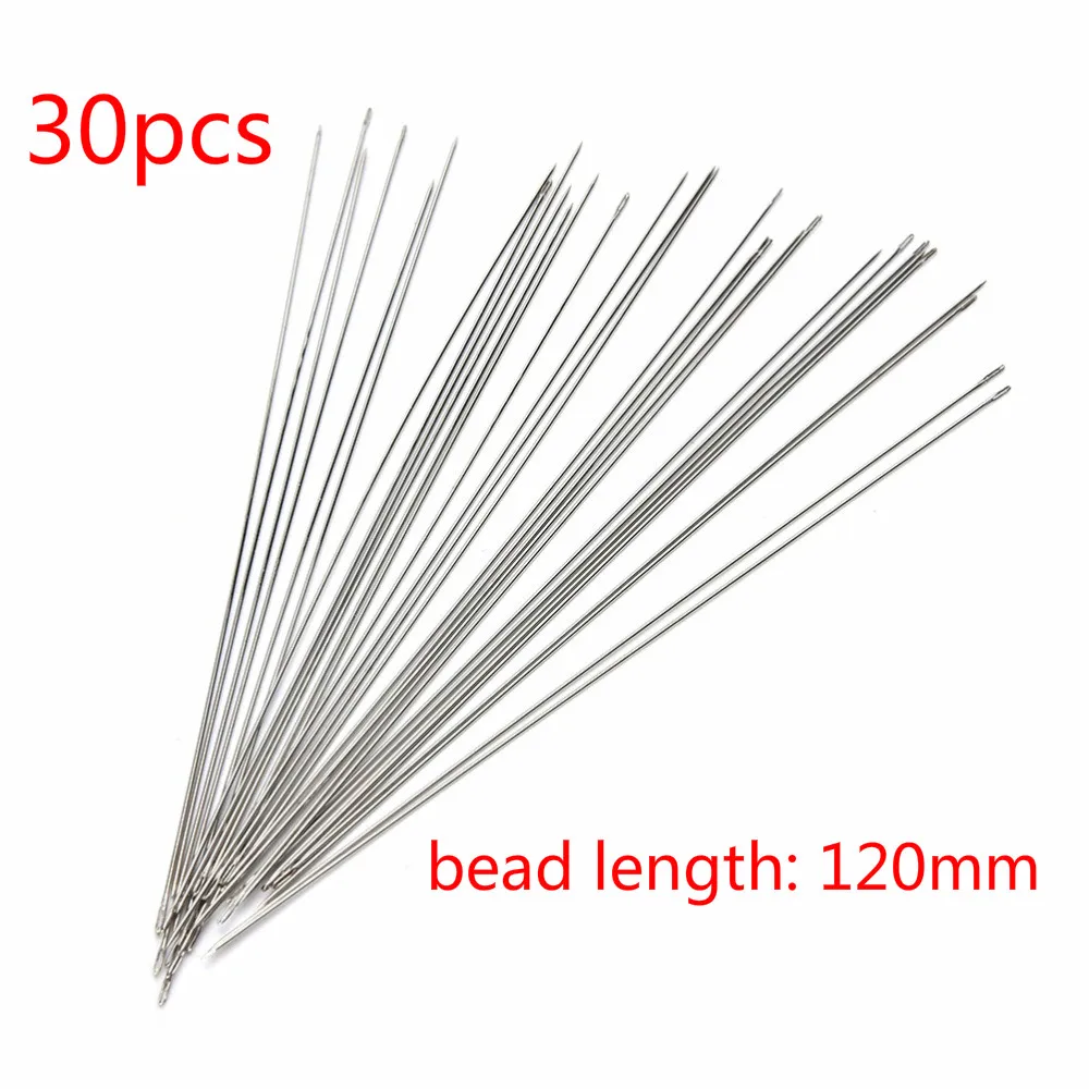 

30pcs Beading Needles Threading String Cord Jewelry Craft Making Tool Bead length: 120mm