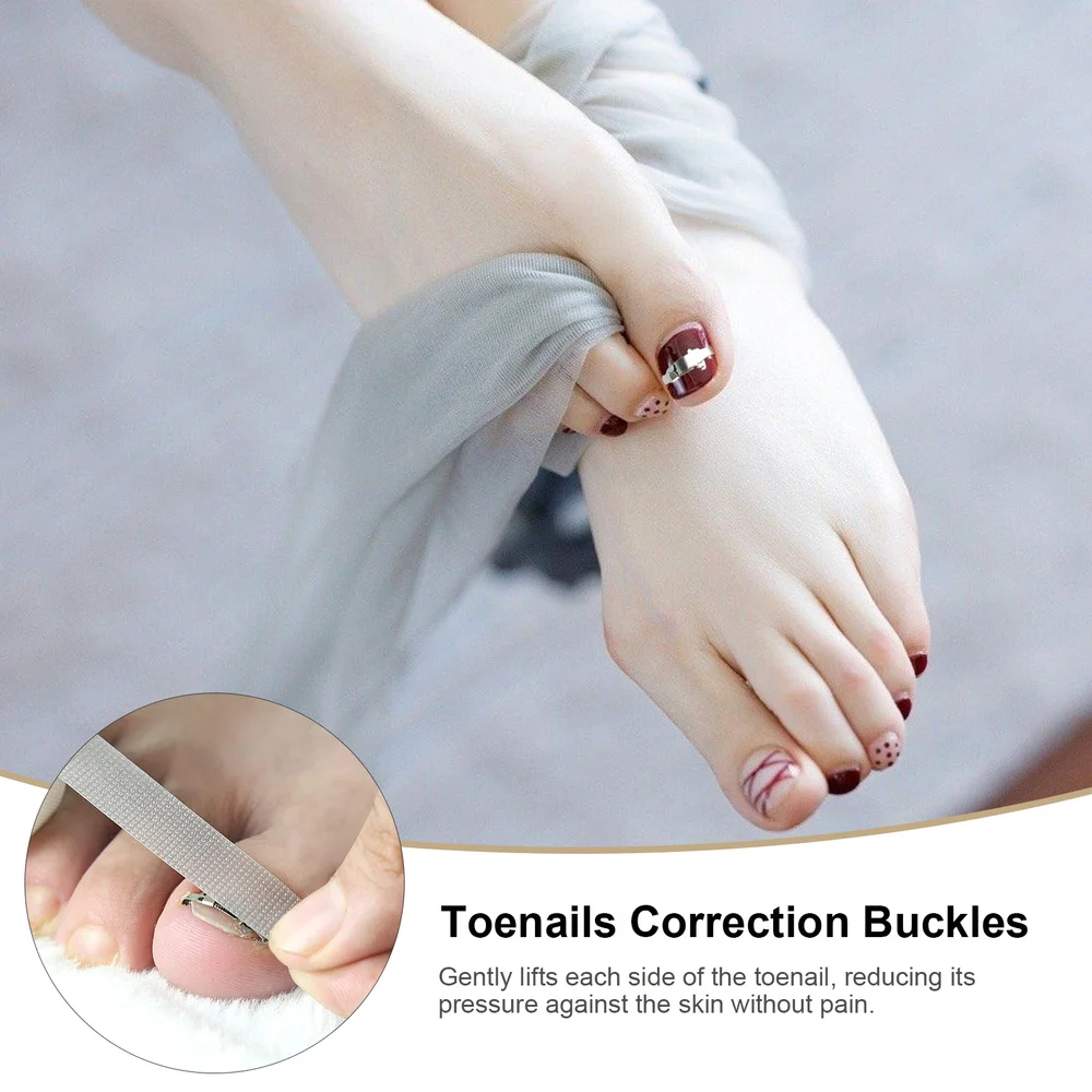 

1 Set Ingrown Toenail Tool Toenail Lifter Buckle Cuticle Pusher Toenail Tape