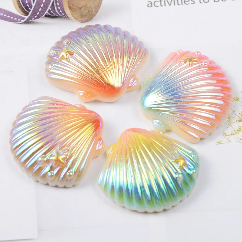 Simulation Gradient Illusion Shell Lizun Slime Accessories Super Light Clay Charms DIY Cream Gel Craft Decoration Materials | Игрушки и