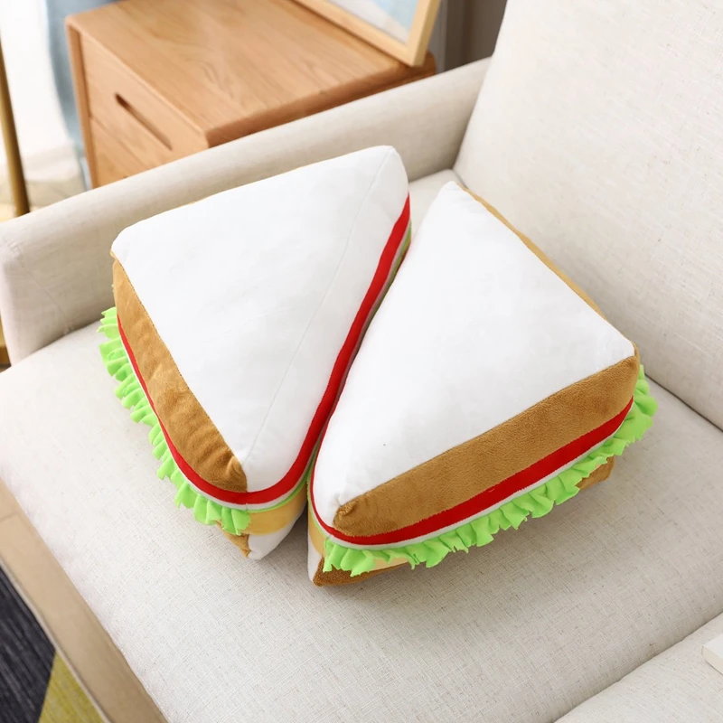 

Sexy Huggable New Sand wich Bread Pillows Food Plush Pillow Simulation Snack Home Decoration Backrest Sofa Cushion