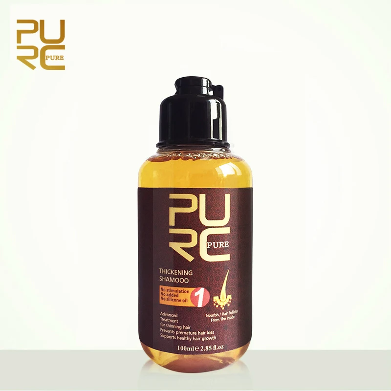 

Dropshipping PURC Herbal Ginger Hair Shampoo Essence Treatment For Hair Loss Help Regrowth Shampoo High Quality Hot Sale TSLM1