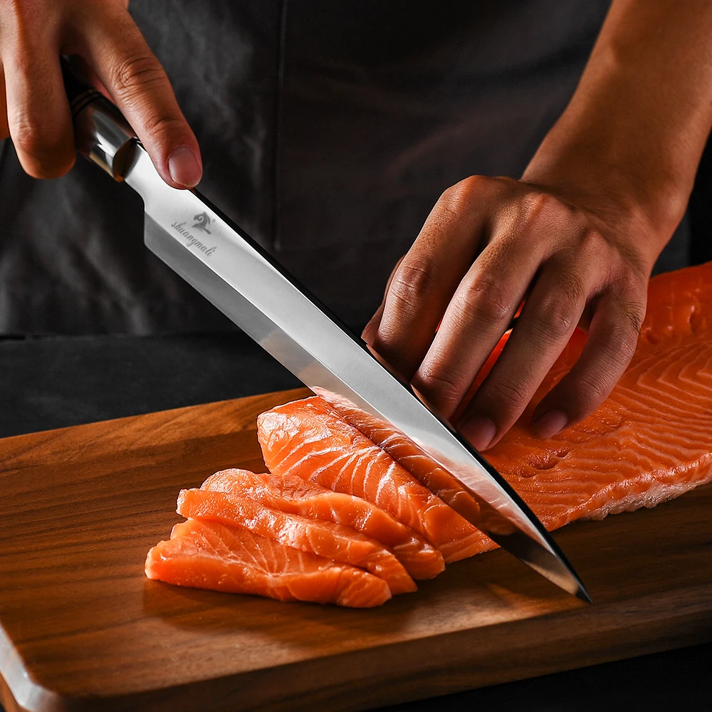 Hight Quality 10 inch Sushi Knife Japanese Yanagiba Salmon Knive Germany 1.4116 Steel With Dalbergia Handle | Дом и сад
