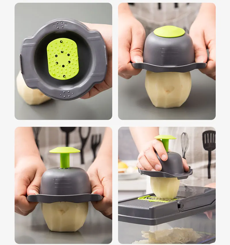 Vegetable Cutter Kitchen accessories Mandoline Slicer Fruit Dicer Cutter Potato Peeler Carrot Cheese Grater Vegetable Slicer