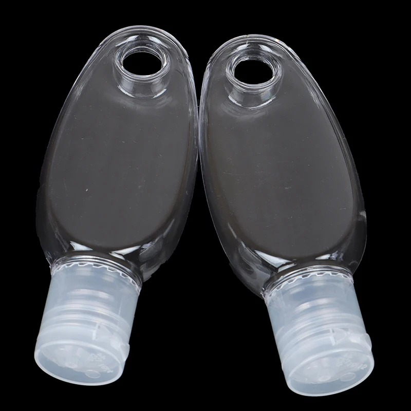 

Travel Size Holder Hook Keychain Carriers Flip Cap Reusable Portable Empty Bottles