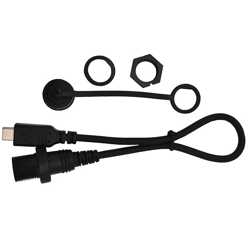 

For Car, Yacht, Motorcycle Dashboard Cable USB-C Type-C Over 3A Current 10Gb/S Extension Cable Data Charging Cable 30Cm