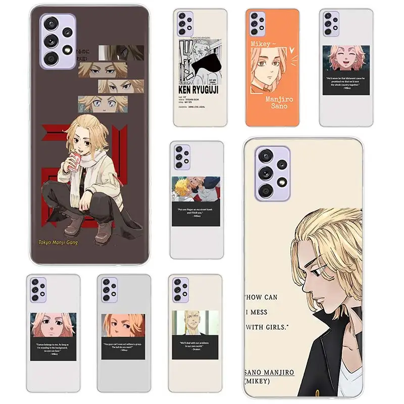 

Tokyo Revengers Cartoon Case Coque For Samsung Galaxy A52 A51 A71 A50 A12 A22 A32 A42 A72 A70 A21S A41 A40 A30 A11 Cover Funda