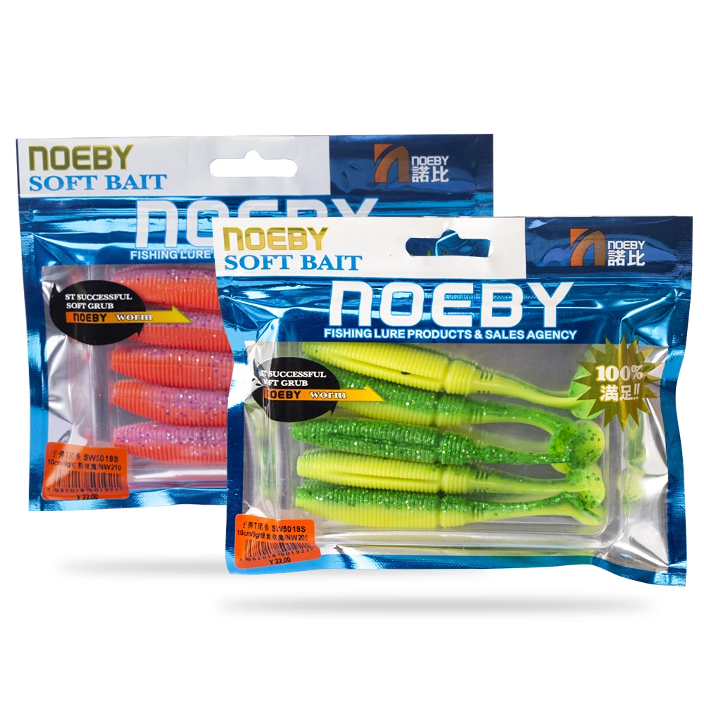 NOEBY рыболовные приманки 85 мм 100 130 150 175mm T хвост плавающая приманка блесны