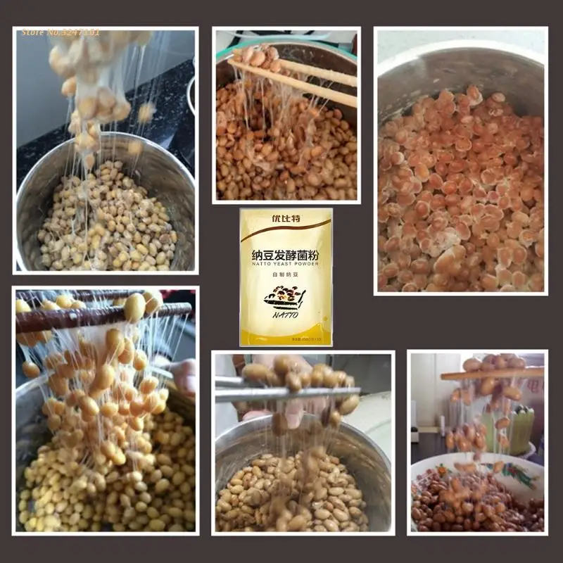 10 г порошок бактерий Натто для домашнего здоровья активный бациллы субтилис Natto