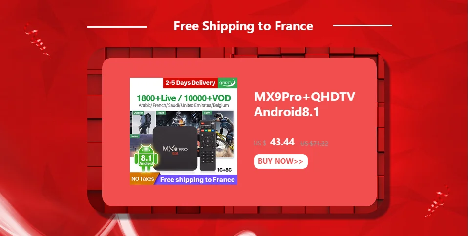 Q9 Арабский IP ТВ приставка Android 8,1 ТВ приёмники с QHD ТВ IP tv подписка IP ТВ арабский Франция Бельгия голландский Tunisia IP tv