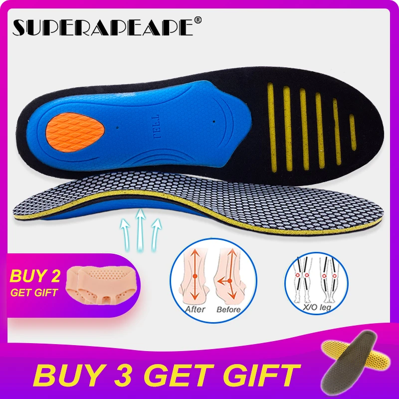 Ортопедическая обувь подошва стельки плоские Ноги Арка Поддержка унисекс EVA