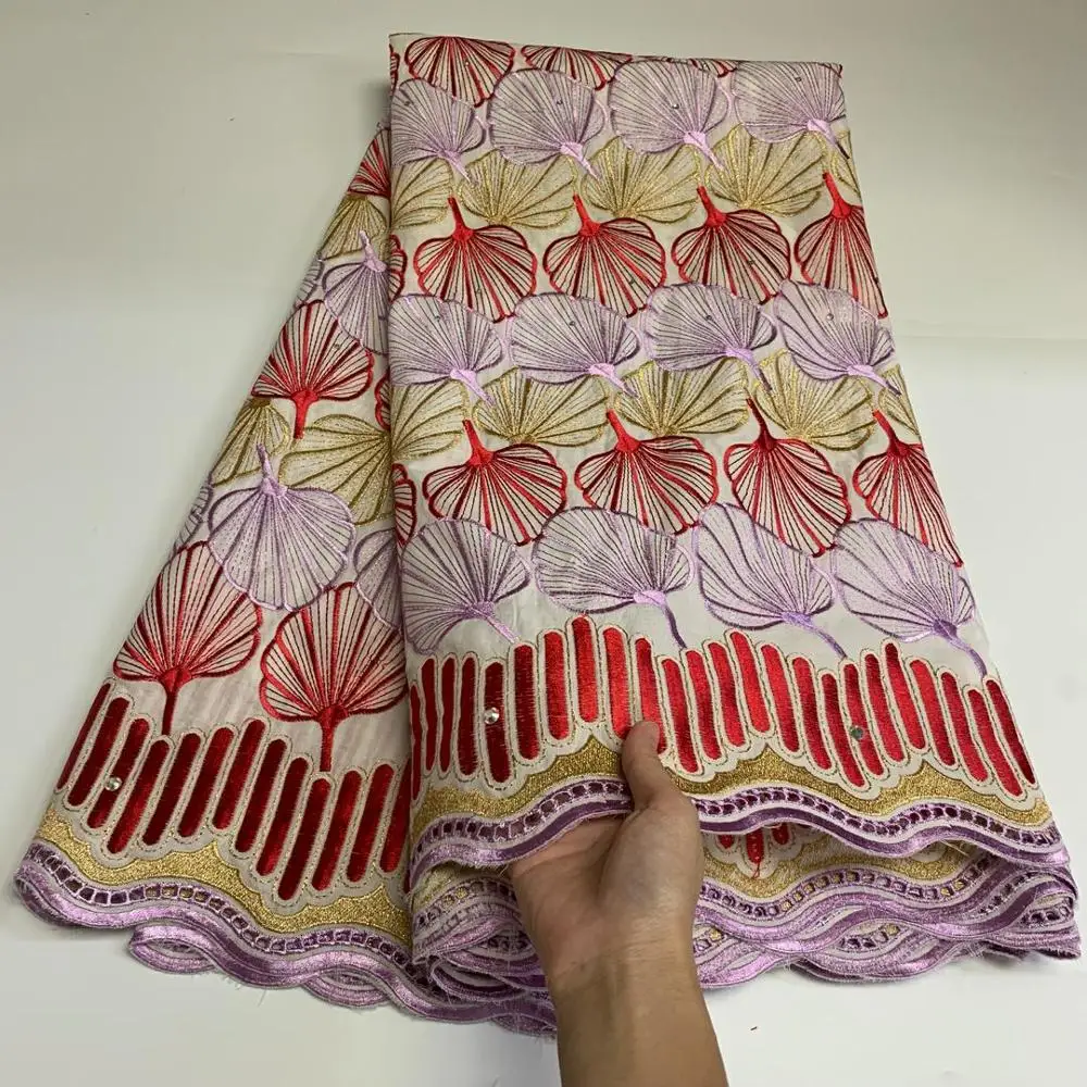 

5yards swiss voile lace fabric fashon style newest cotton lace fabric for dress SHIS11031