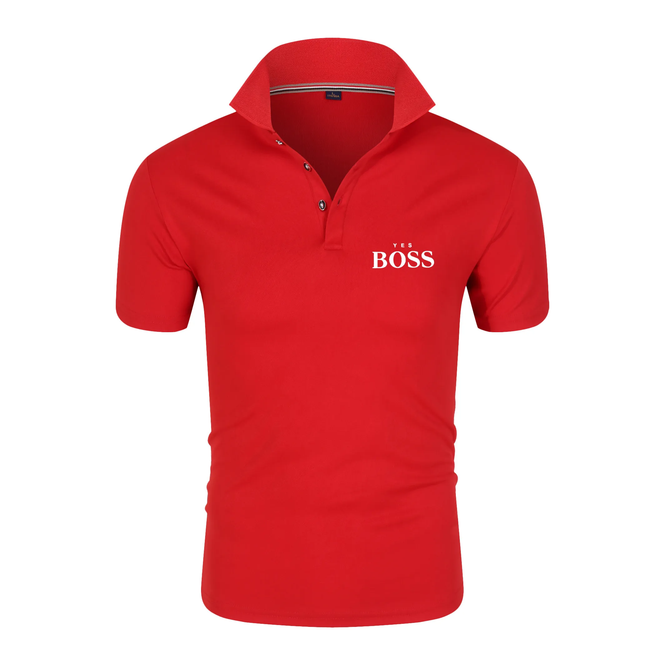 Новые летние продукт Мужская брендовая Boss тонкий короткий рукав деловые простые