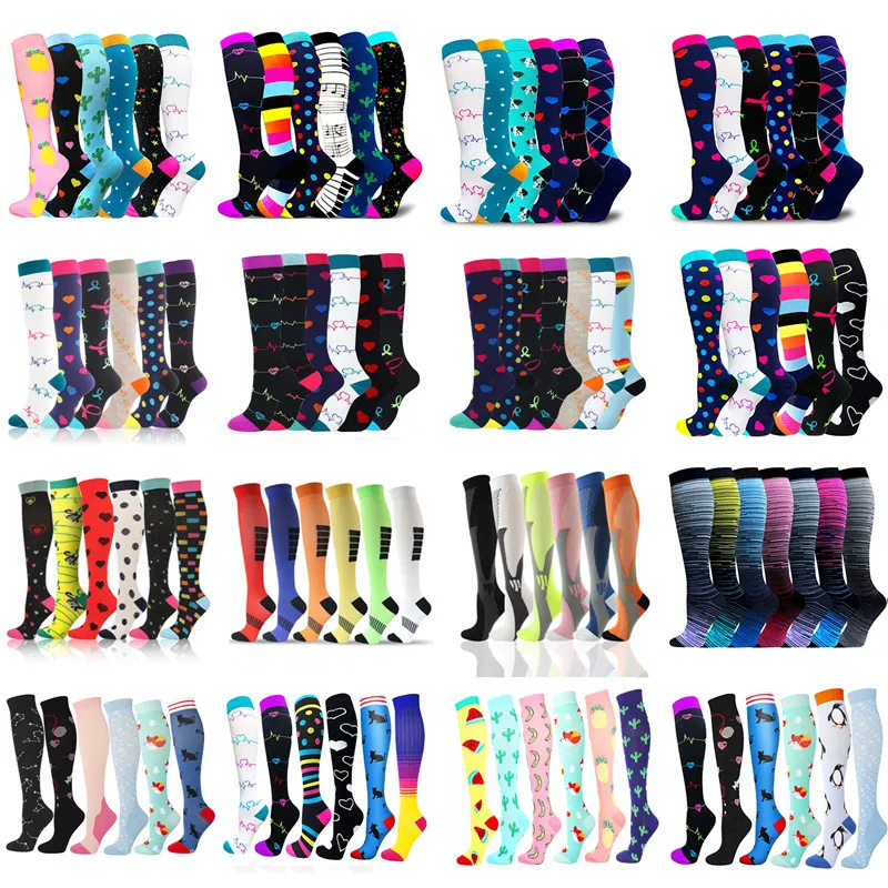 

Multi Pairs Compression Stockings For Men & Women Atheletics Soccer Crossfit Varicose Veins Nurses Socks Dropship Compress Socks