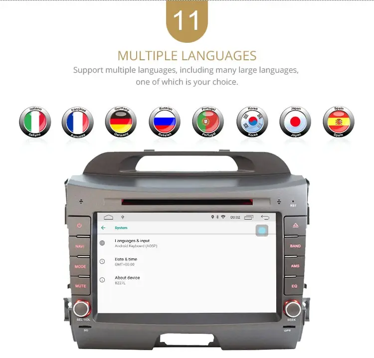LJDA Android 10,0 dvd-плеер для автомобиля KIA Sportage 2010- 2 Din автомагнитола аудио wifi Canbus gps навигация стерео Мультимедиа