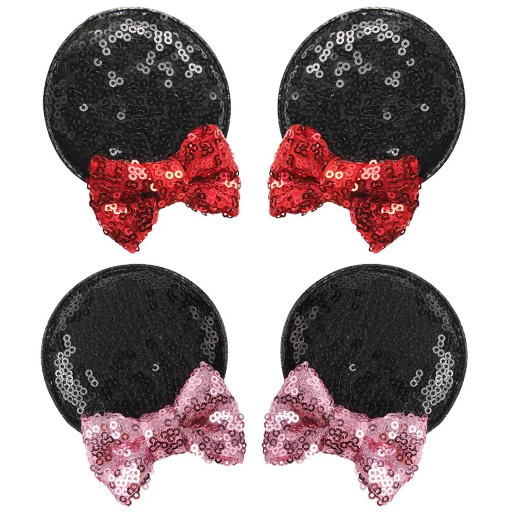 

18pair/lot Ears Clips Kids Bow Hair Clips Ear Hairpins Headband Party Hairgrips Barrette Christmas Party Hair Accessories