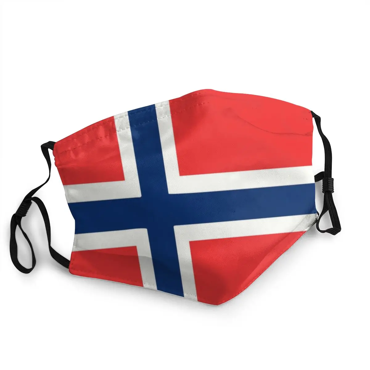Маска для лица унисекс не одноразовая Пылезащитная взрослых с норвежским флагом