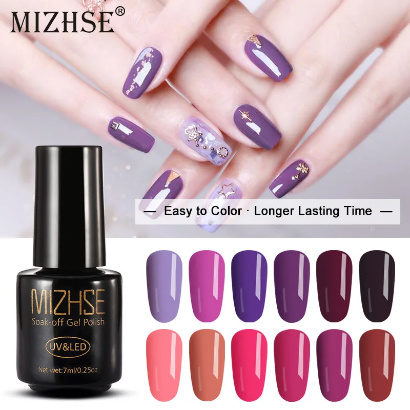 УФ гель для ногтей MIZHSE френч салон удаляемый замачиванием клей лак с фирменной