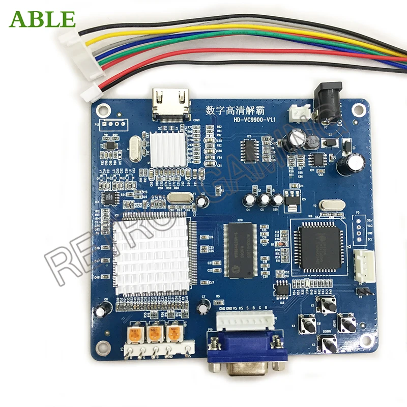 

Плата преобразователя видеовыхода HD VGA/RGB/CGA/EGA/YUV К HDMI-совместим с игровым автоматом Arcade Blue