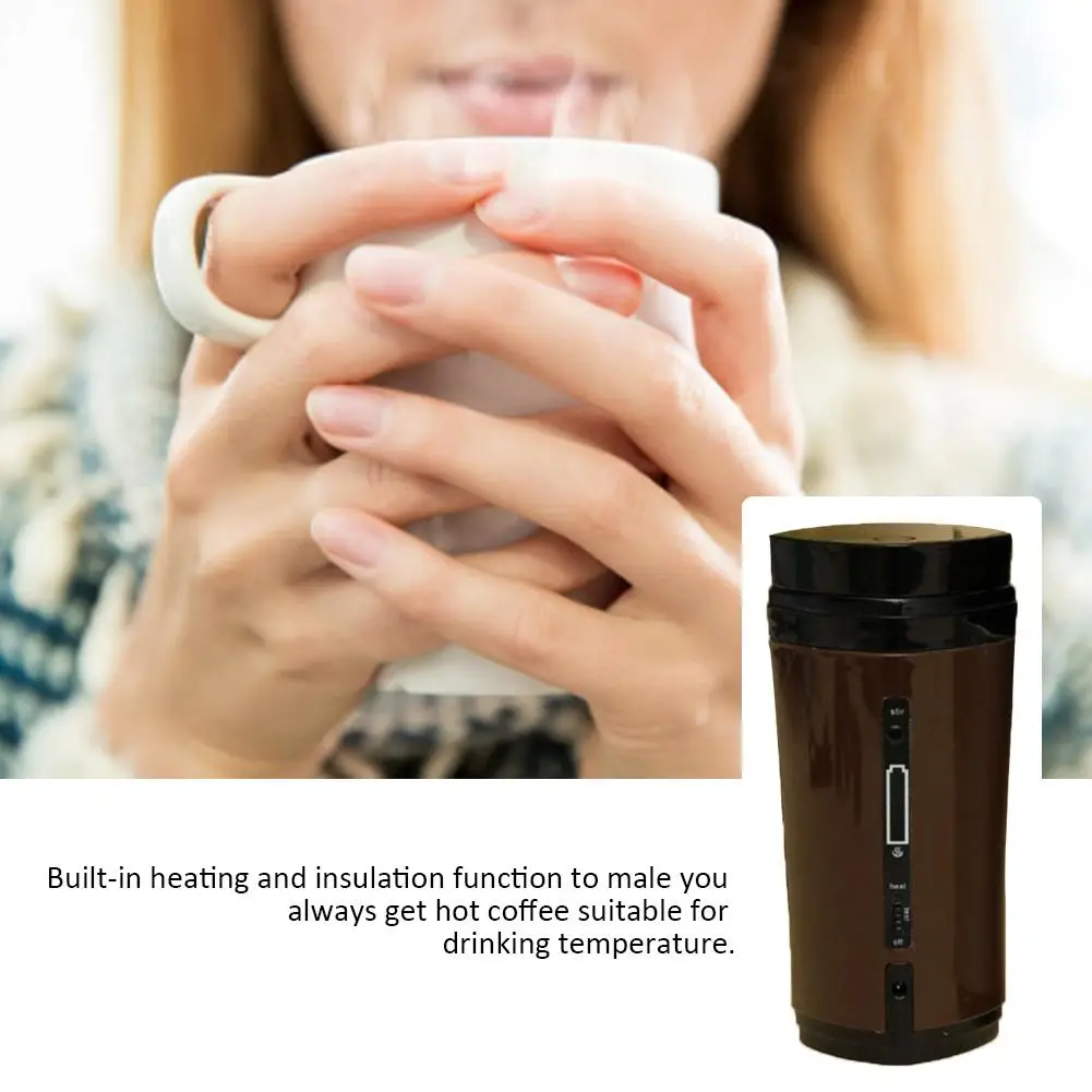 1 шт. автоматическая чашка для перемешивания кофе перезаряжаемая