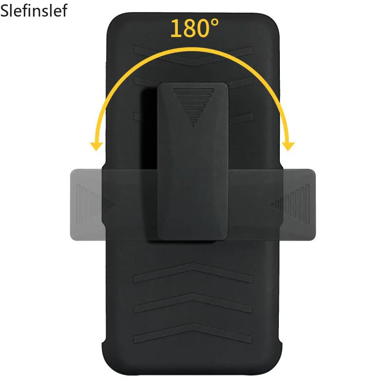 Защитный чехол противоударный с подставкой и зажимом для ремня задняя крышка