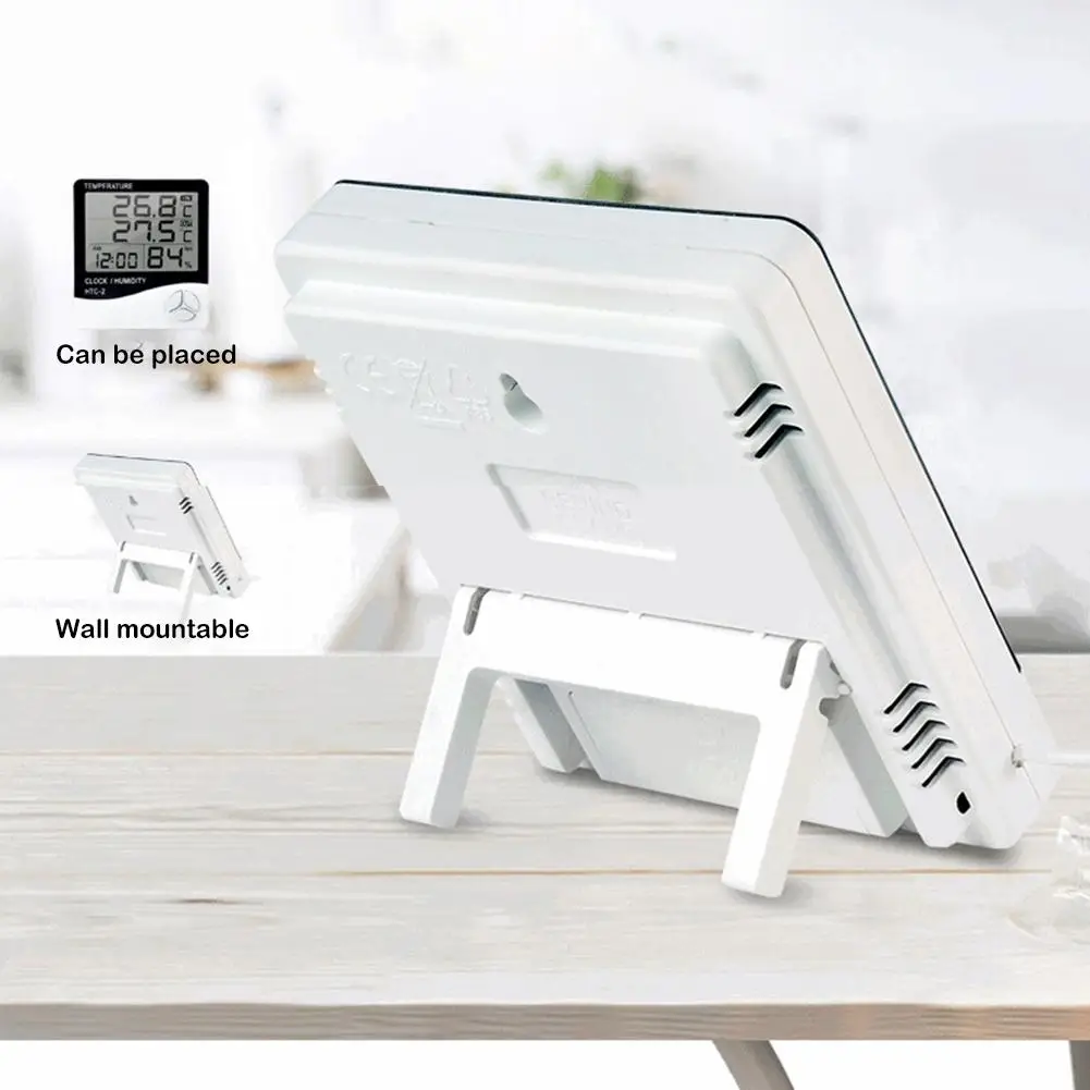 HTC 2 цифровым термометром и гигрометром декоративные часы с зондом электронный