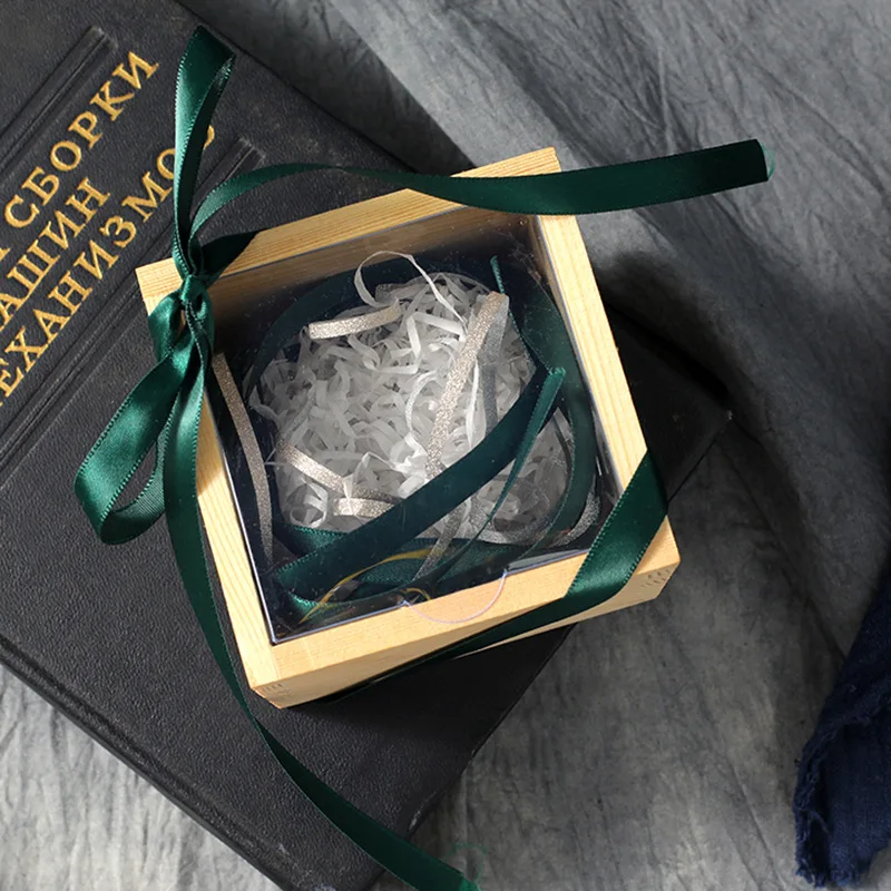 Деревянная коробка ручной работы подарочная упаковка Рождественский винтажный