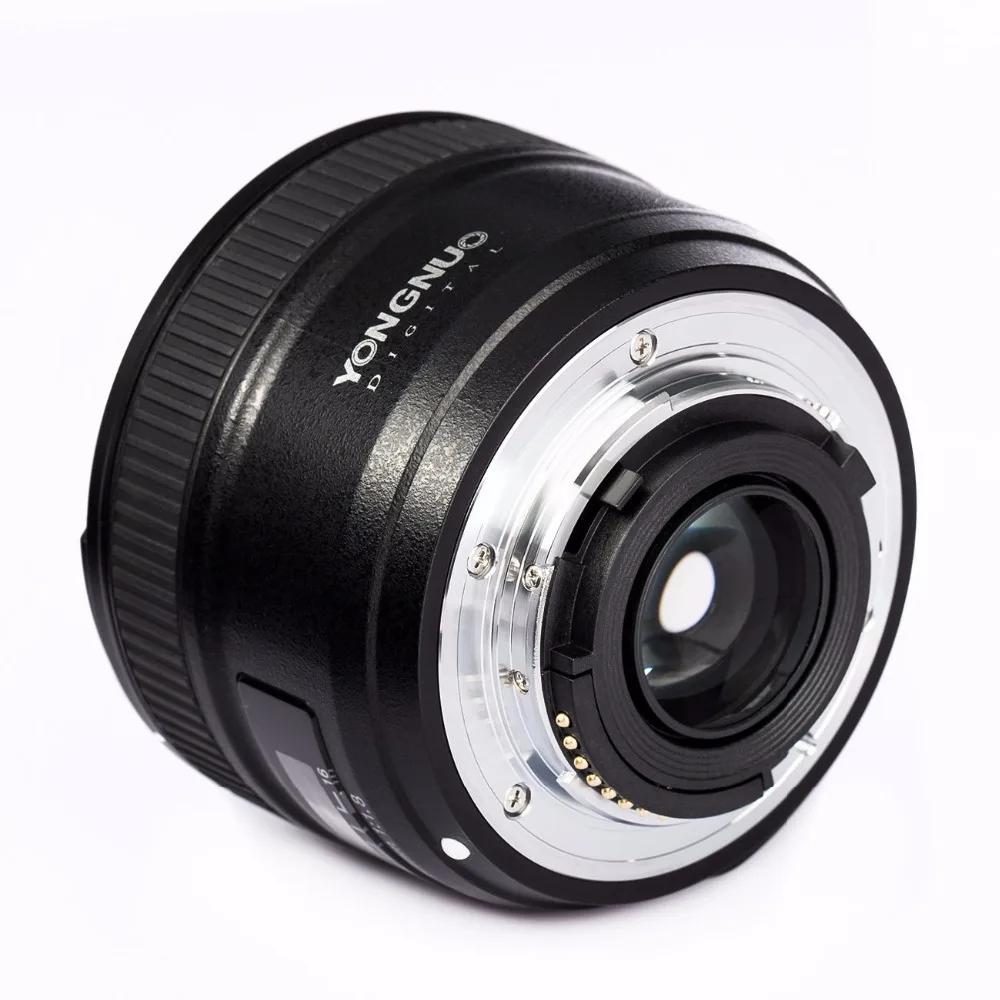 Объектив Yongnuo YN 50 мм F1.8 AF с большой диафрагмой и автофокусом для камеры Nikon DSLR