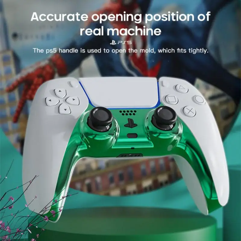 

1PC Plating PS5 Handle Decorative Strip Shell Controller Replacement Skin Case Cover Housing For PS5 Joypad Game Accessories