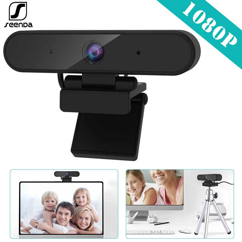 SeenDa1080P веб камера HD Камера со встроенным микрофоном USB Мини компьютер для ПК Live