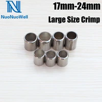 agriculture 17mm 24mm larger size spray pipe crimp sleeve hose crimp tools stainless steel connector pipe exhaust connector