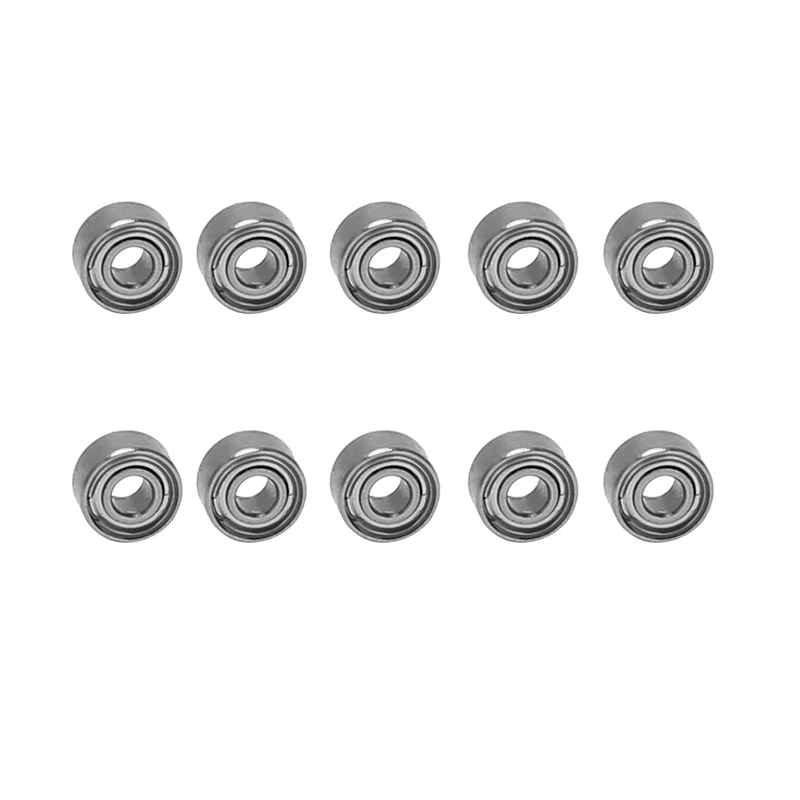 

Newest 10Pcs Miniature Sealed Metal Shielded Metric Radial Ball Bearing Model: MR52-ZZ 2X5x2.5Mm