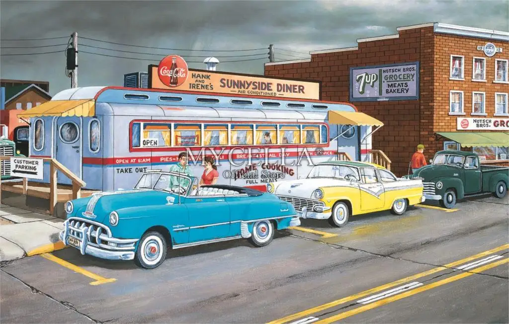 Мультяшная 5D картина из страз своими руками автомобили и грузовики