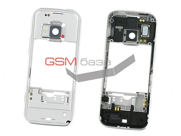 Nokia N78 - Средняя часть корпуса в сборе (цвет Cold Silver) Оригинал