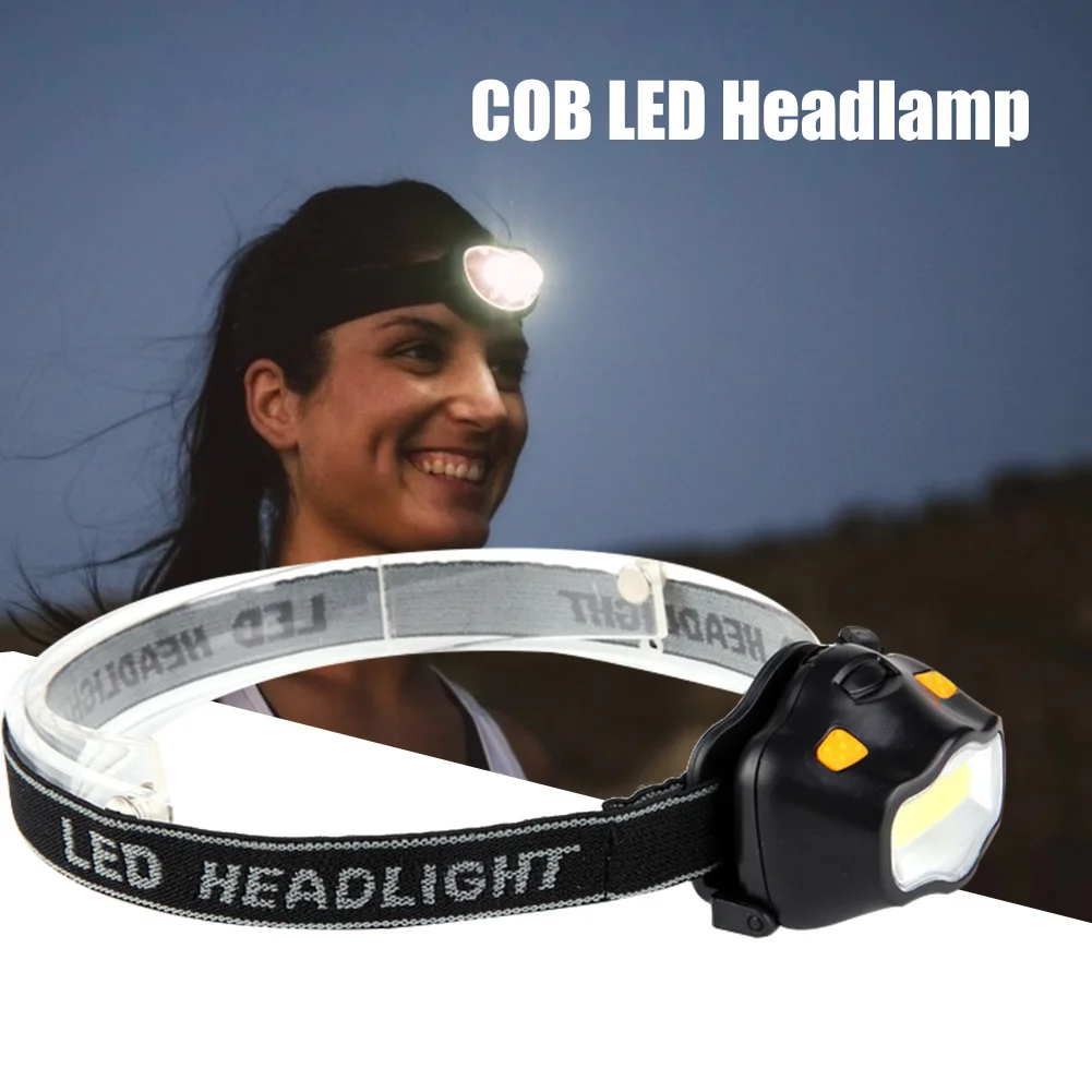 

COB LED Headlamp 3W Outdoor Fishing Flashlight Camping Emergency Light