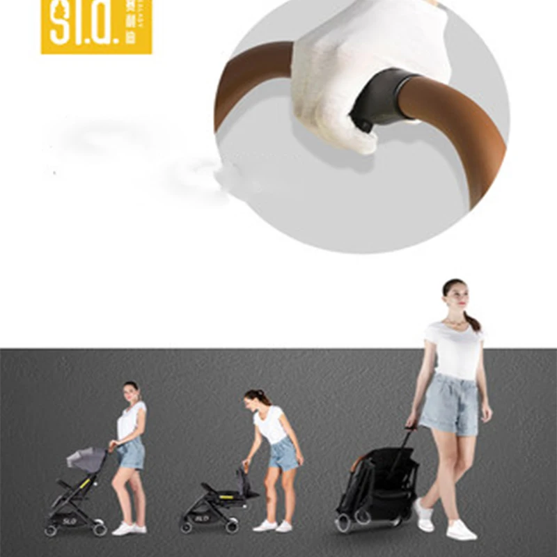 Детская коляска SLD сидячее Наклонное положение светильник Кая Портативная