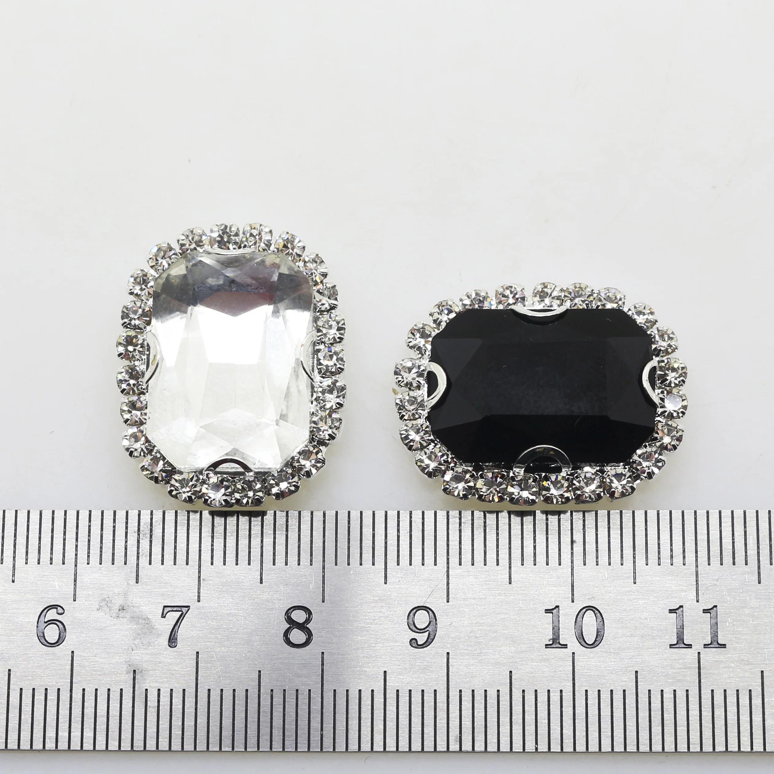 Заводской магазин новинка 20*19 мм акриловые прямоугольные стразы стеклянные