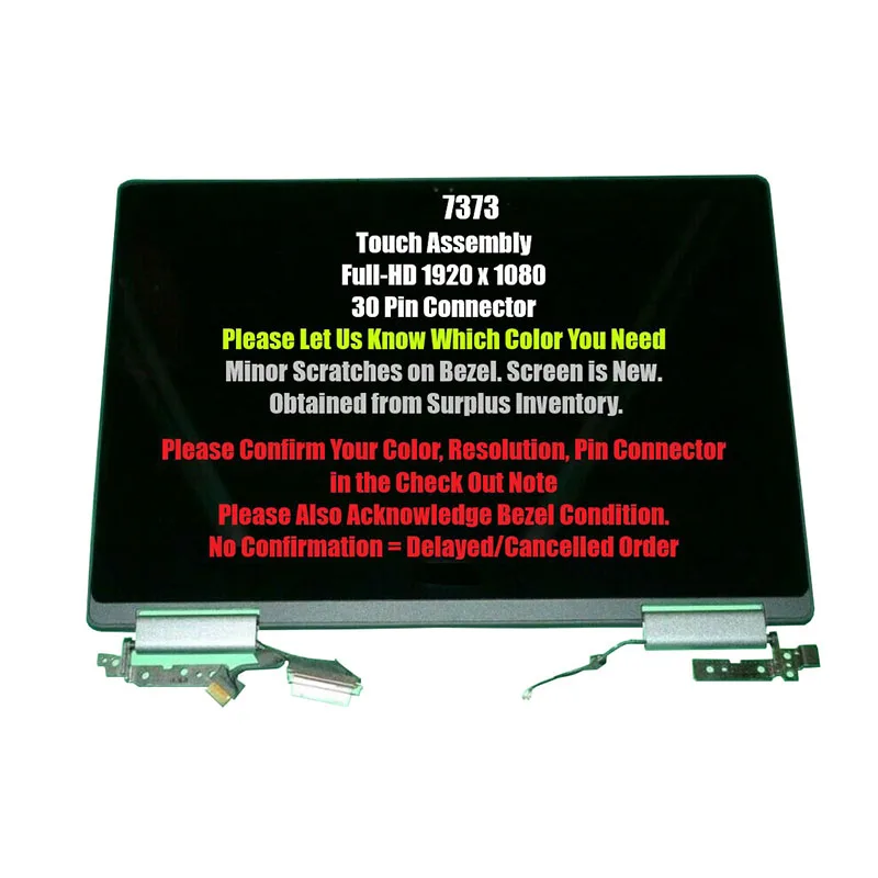 

Сенсорный экран FHD 13,3 дюйма для Dell 13 7373 WDN59
