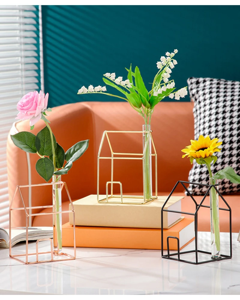 

Ins Style The Glass Vase Creative Hydroponic Flowerpot,Interior Home Decorative,Flower Arranging Device Nordic Simple Room decor