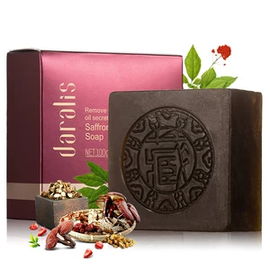 Daralis, 100g шафран лечение акне мыло ручной работы глубокий Очищающая, отбеливающая мыло для мытья рук масляный очиститель с управлением для ухода за кожей лица