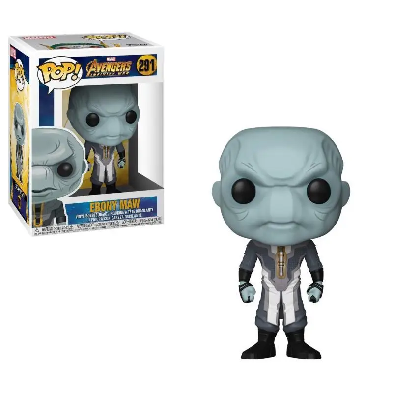 291 with box Funko pop Marvel Мстители Железный человек Капитан Америка Тор Черная Вдова Халк Локи модель человека-паука оригинальная коробка игрушки на день рождения - Цвет: 291 with box