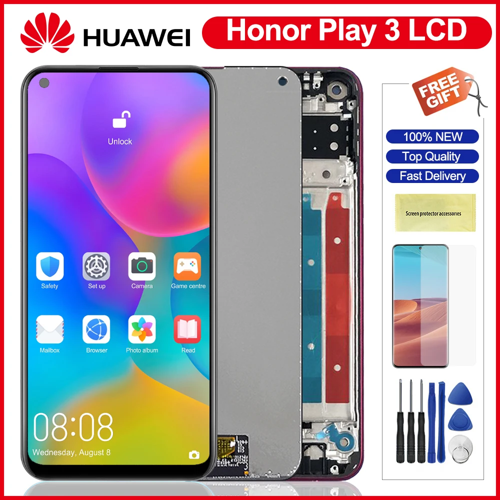 ЖК дисплей 6 39 дюйма для Huawei Honor Play 3 с сенсорным экраном и дигитайзером сменный